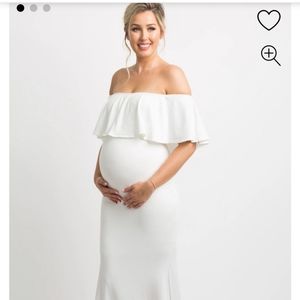 PinkBlush Maternity Dress for wedding or photoshoot.